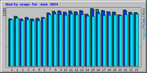 Hourly usage for June 2024