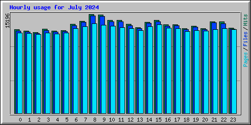 Hourly usage for July 2024